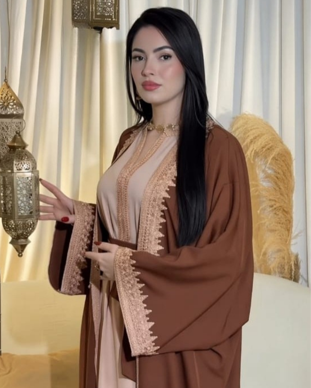 قفطان المغربى المطروز 2 بياس