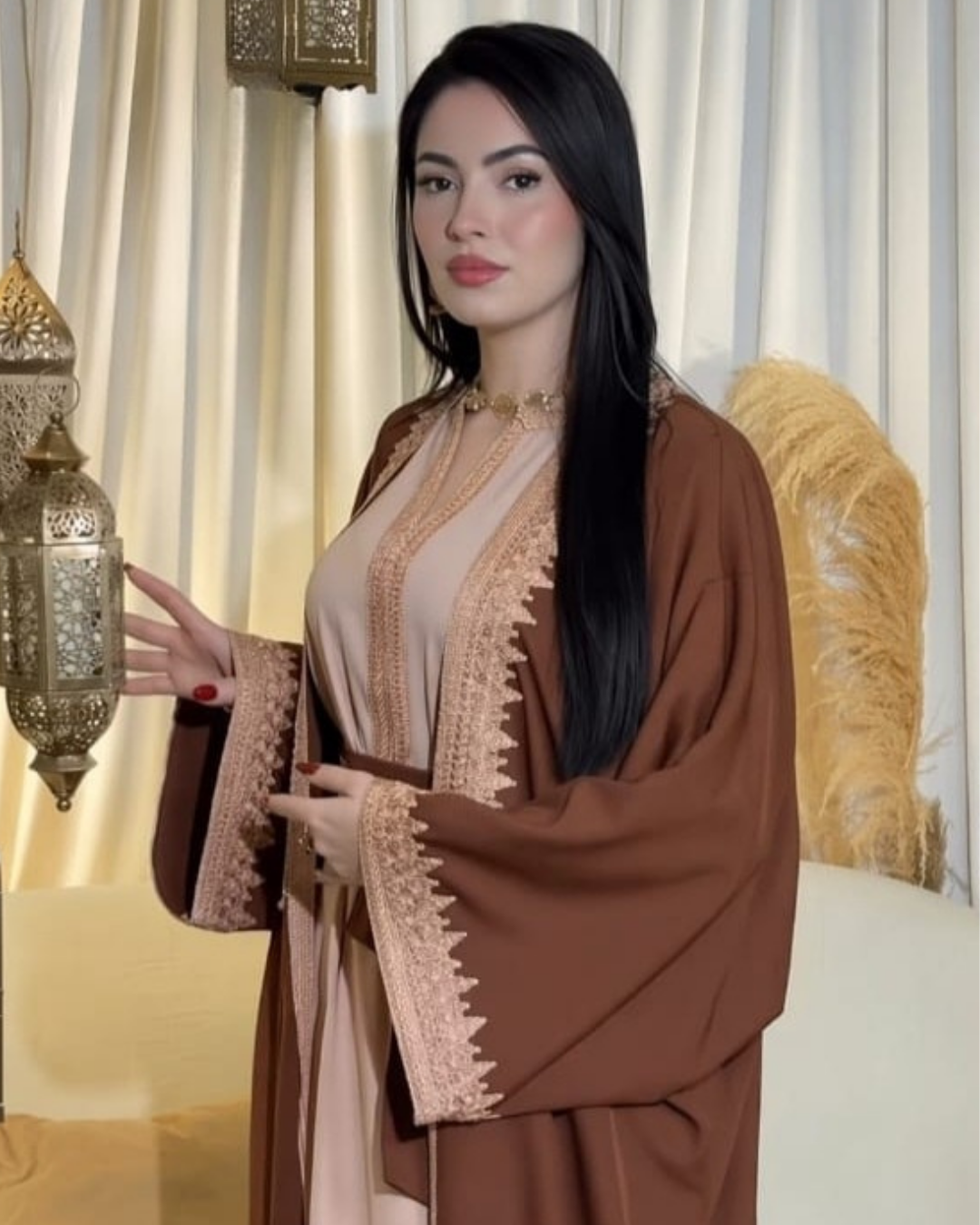 قفطان المغربى المطروز 2 بياس